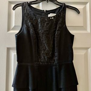 Slightly worn! Black Jessica Simpson peplum sheath dress. Size 2